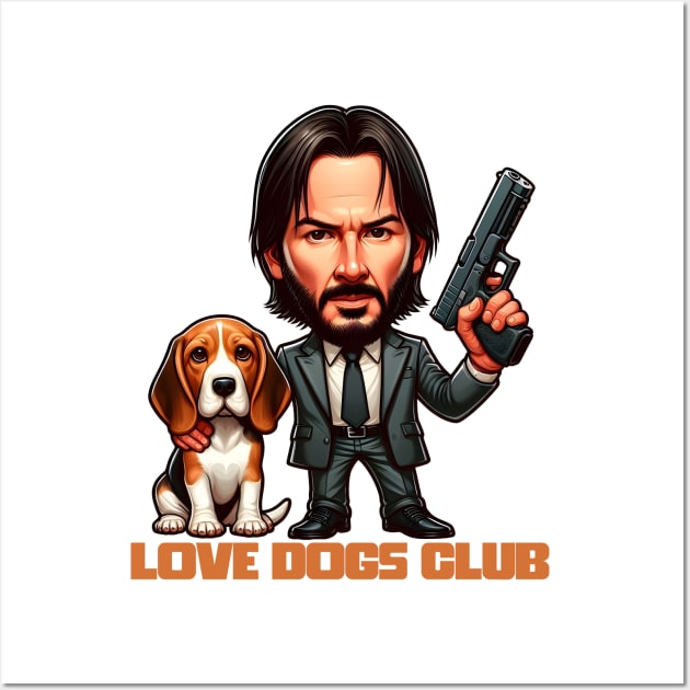 LOVE DOG (Gun) CLUB Wall Art by Rawlifegraphic